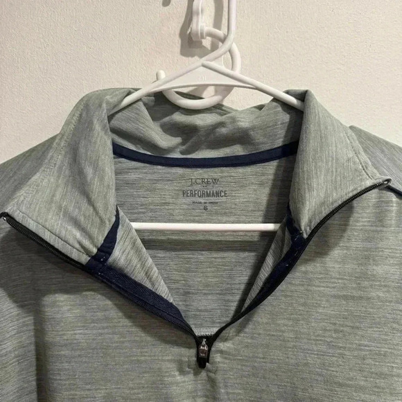 J. Crew Performance 1/4 Zip Green Pull Over - Picture 4 of 5